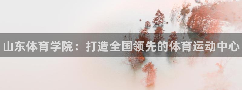 利记官网下载平台注册要钱吗安全吗：山东体育学院：打造