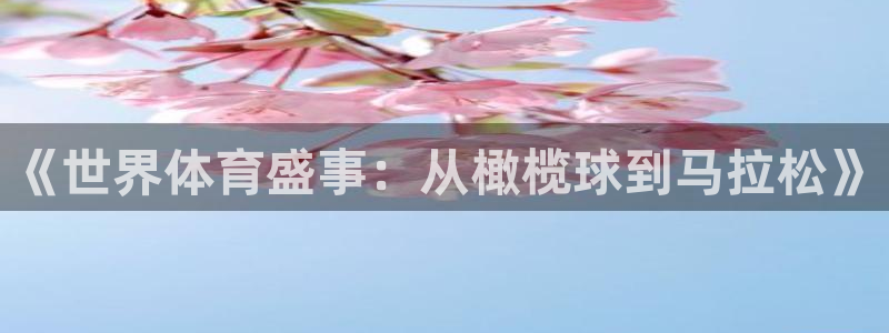 利记官网下载招商电话是多少：《世界体育盛事：从橄榄球