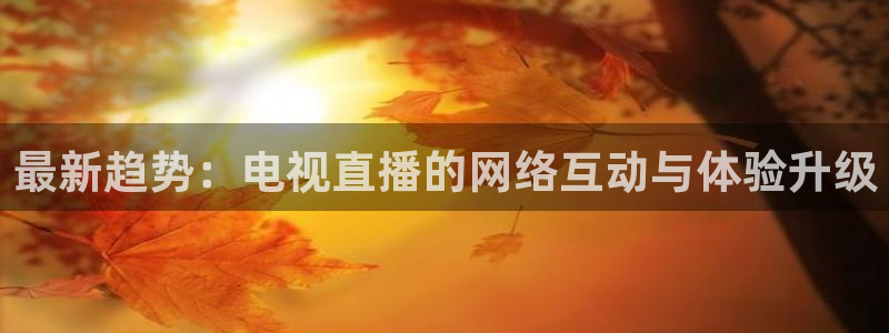 松鼠直播体育免费：最新趋势：电视直播的网络互动与体验升级